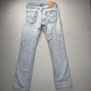 Levis 527 Jeans Mens 32x34 Blue Bootcut Mid Rise Light Wash Denim